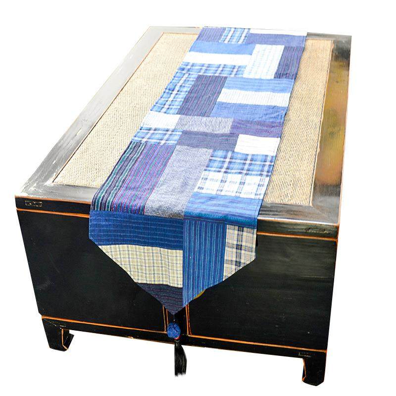 丹凤布艺：中式家居软饰布艺上海手织布土布拼布吊穗桌旗床旗柜旗,淘宝优惠券,粉丝福利购,淘宝优惠卷