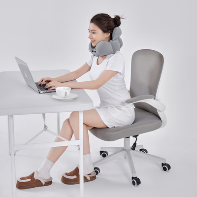 充气U型枕便携飞机旅行枕护颈枕防漏气午休枕头办公室午睡神器