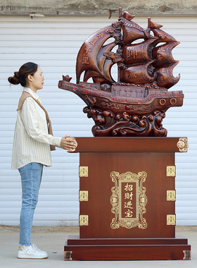 新品三号决胜f千里一帆风顺公司店铺开业礼品落地帆船摆件毕业送