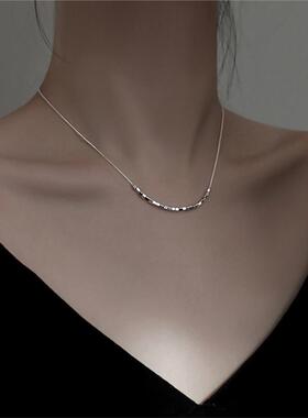 【巷南】999纯银方块项链2