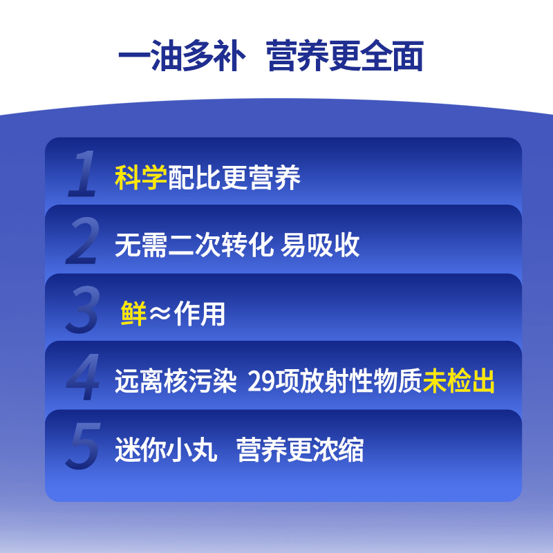 深海鱼油高EPA寒DHA成年爸妈叶黄素酯日常保养纯度原花青素omega3
