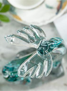 混彩简约现代招财麋鹿创意彩色琉璃摆件客厅酒柜电视柜家居装饰品