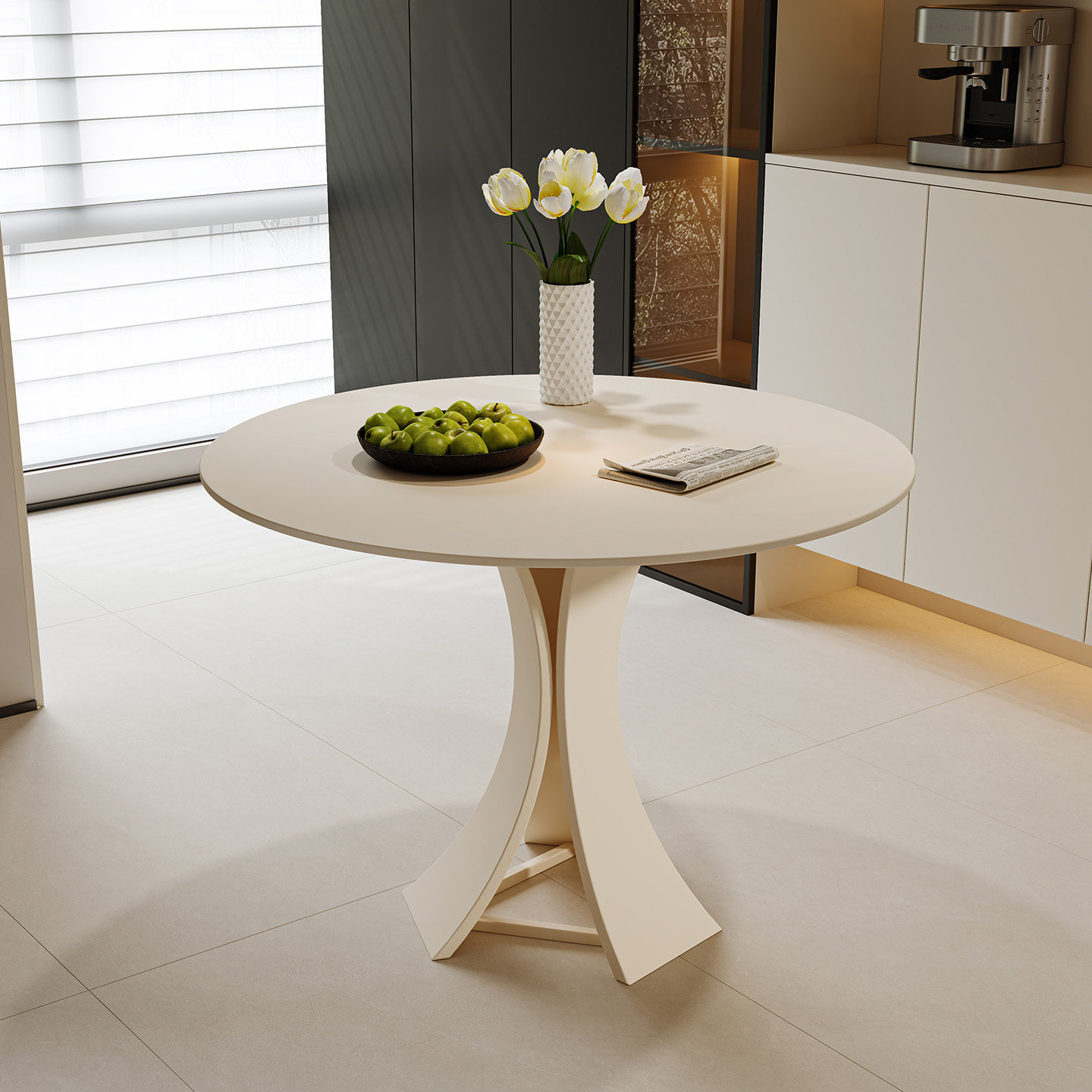 岩板餐桌椅组合家用小户型圆形饭桌现代简约高级感洽谈餐桌椅组合,淘宝优惠券,粉丝福利购,淘宝优惠卷