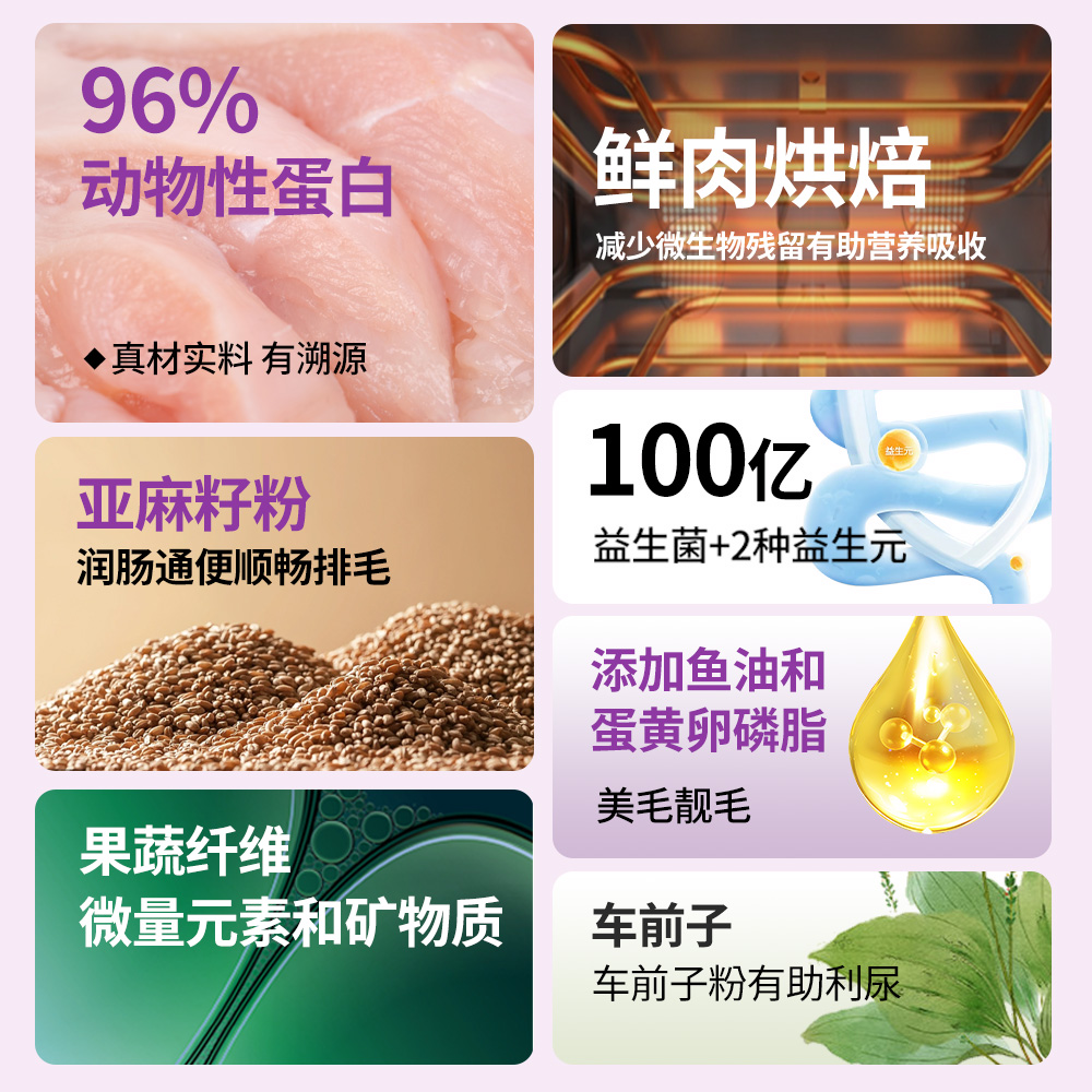 低温烘焙猫粮牧贝迪益生菌成猫粮鸡肉幼猫粮试吃装鲜肉全价猫主粮 - 图0