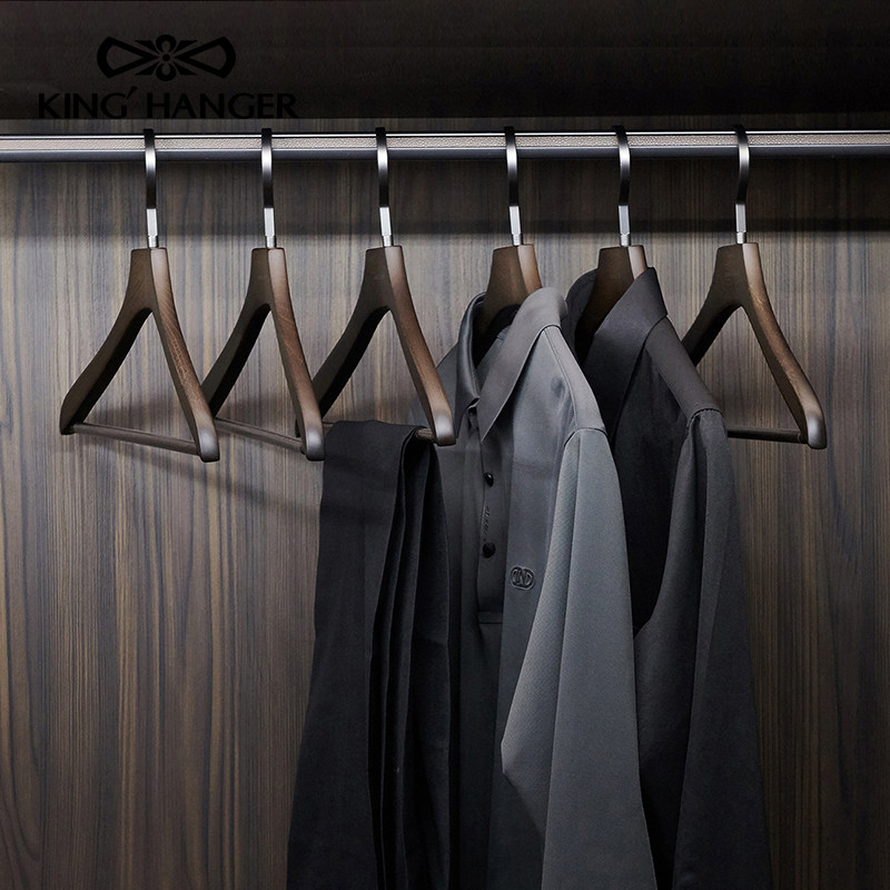 KH高端实木衣架高档西服大衣无痕衣挂衣柜衣橱衣帽间专用木质衣撑,淘宝优惠券,粉丝福利购,淘宝优惠卷