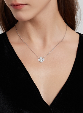 SUNS莲花系列白贝母项链