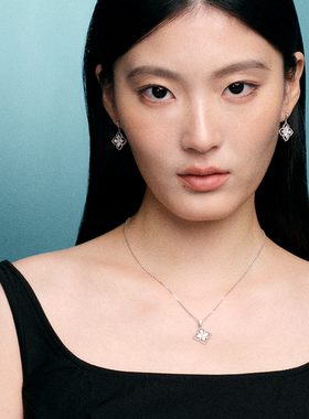 suns Lotus系列2.0 璀璨莲花白金色项链