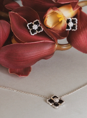 SUNS莲花系列黑玛瑙项链