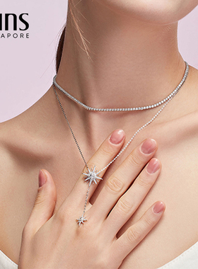 SUNSBLESS系列925银流苏款双层项链