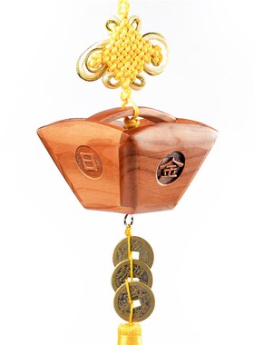 极速桃木斗米斗升子挂件日进斗金仿古木质家O居摆件客厅装饰木雕