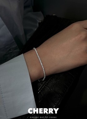 极速波光粼粼银色满天星细手w链女韩国闺蜜轻奢气质百搭精致小众