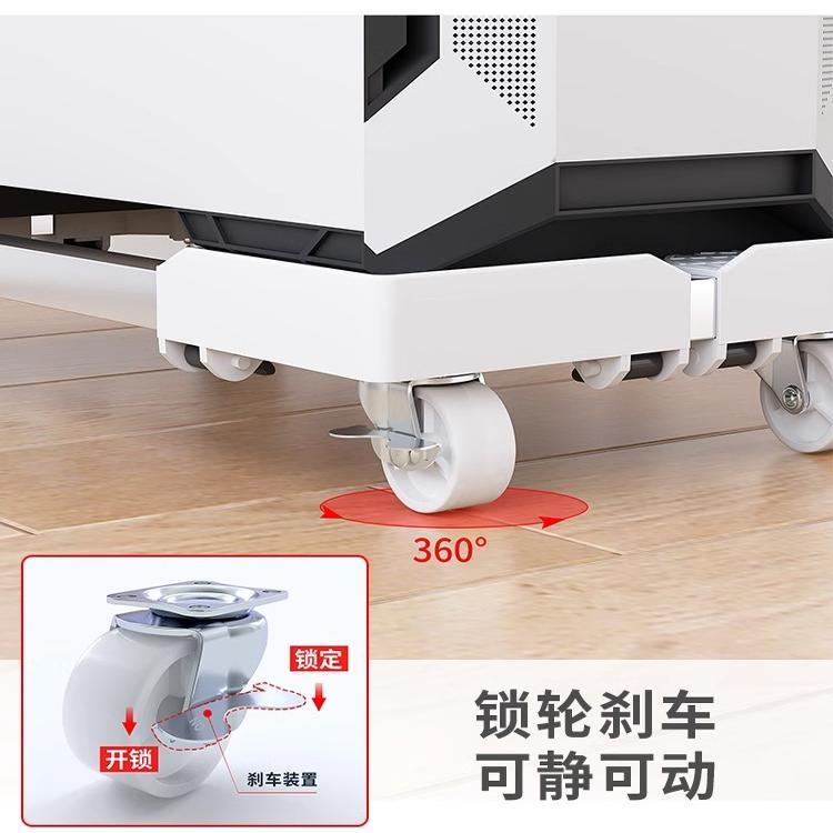 Computer host bracket bracket removable chassis base with pulley rack Home desktop office tray