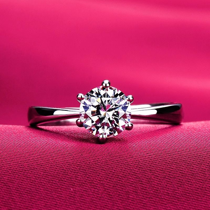 IGI培育钻石pt950铂金经典六爪钻戒款戒指1克拉钻戒送女友结婚 礼,淘宝优惠券,粉丝福利购,淘宝优惠卷