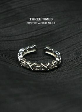 超闪美炸锆石戒指开口可调节时尚