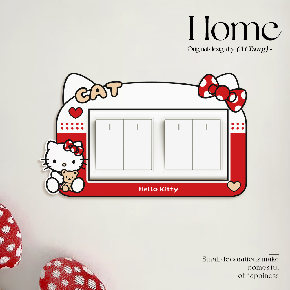 插座开关边框套遮丑装饰墙贴可爱卡通灯开关面板装饰边框保护套,淘宝优惠券,粉丝福利购,淘宝优惠卷