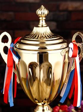 创意金属奖杯篮球羽毛球足球学生体育运动会通用奖牌纪念工厂直发