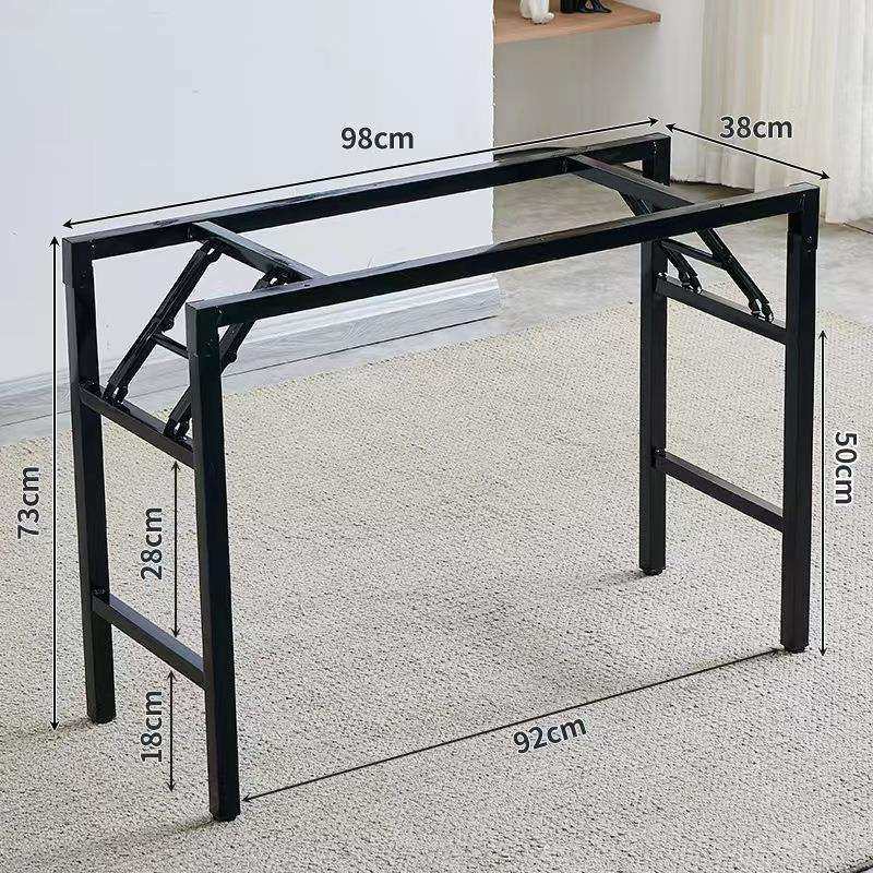 #折叠桌架子长条桌支架双层单层铁架桌子腿折叠铁艺桌架简约白色,淘宝优惠券,粉丝福利购,淘宝优惠卷