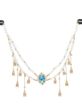 西域异域风公主流苏珍珠