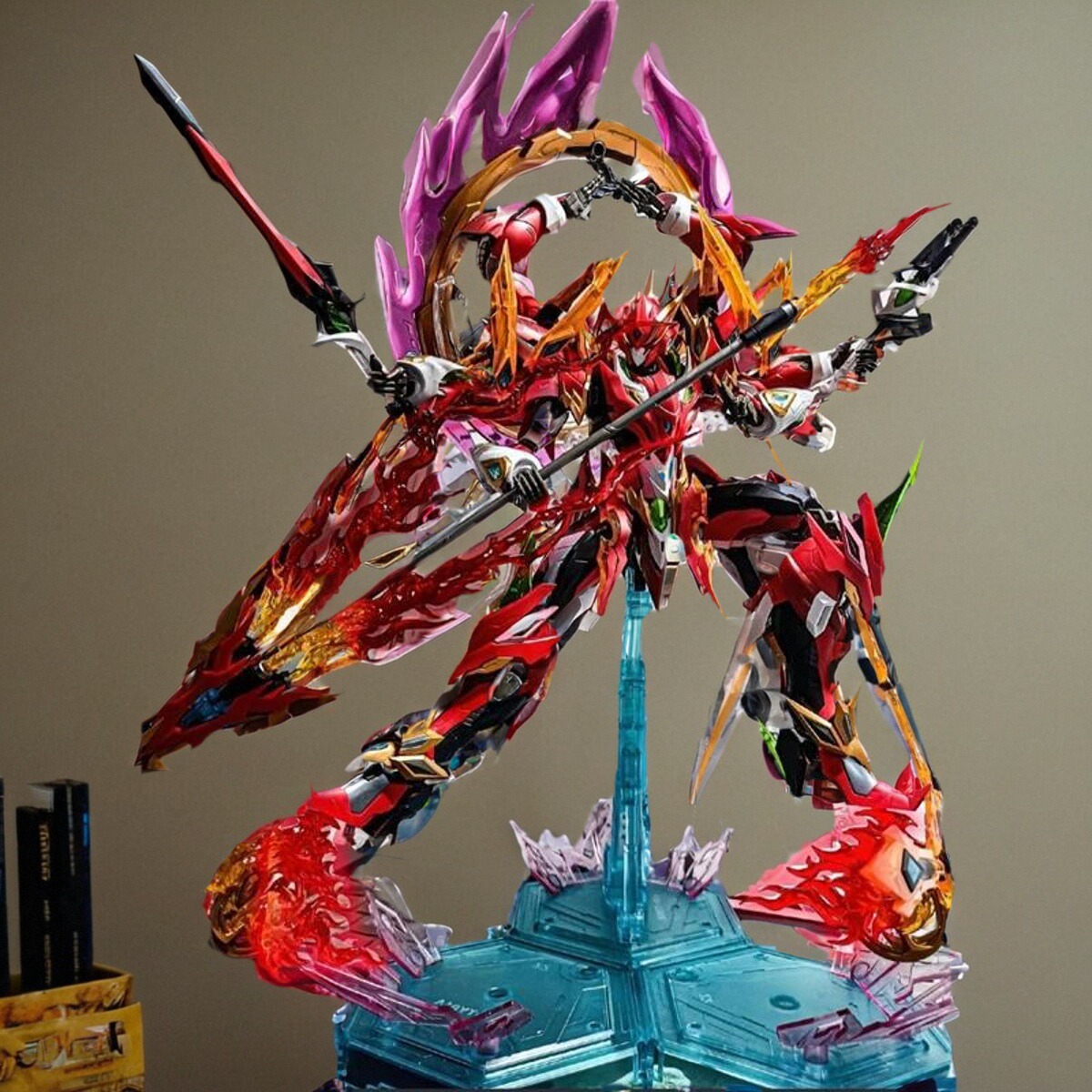 威远式花木兰摩动核曹仁白起赵云拼装模型盲盒七剑自由MG玩具 - 图0