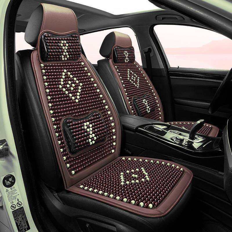 新款夏季高级感木珠汽车坐垫连体单座珠子凉垫驾驶座单个按摩座垫,淘宝优惠券,粉丝福利购,淘宝优惠卷