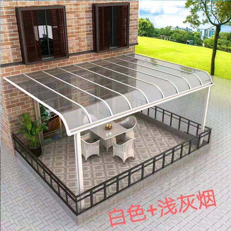 铝合金雨棚户外防雨别墅阳光棚定制家用PVC耐力板雨篷窗户门头,淘宝优惠券,粉丝福利购,淘宝优惠卷