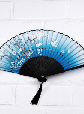 扇子折扇中复古女夏季女式折叠扇