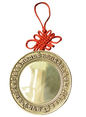 纯铜照妖镜镇宅准提镜门口挂件结婚镜