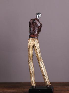 创意客厅电视柜办公室酒店软装高尔夫人物树脂摆件礼品工艺品装饰