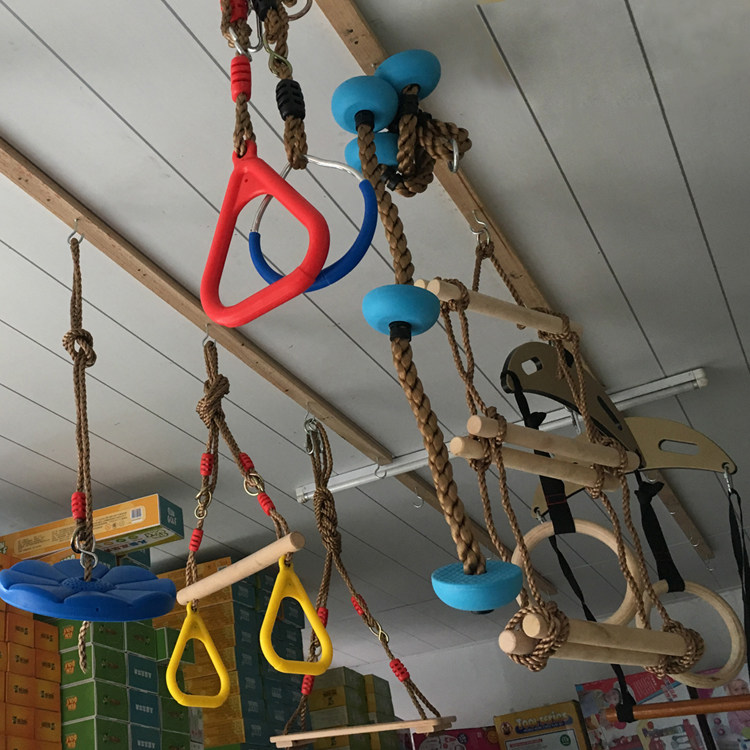 室外儿童塑料吊环幼儿园木棒单杠玩具室内阳台锻炼户外猴杆荡秋千,淘宝优惠券,粉丝福利购,淘宝优惠卷