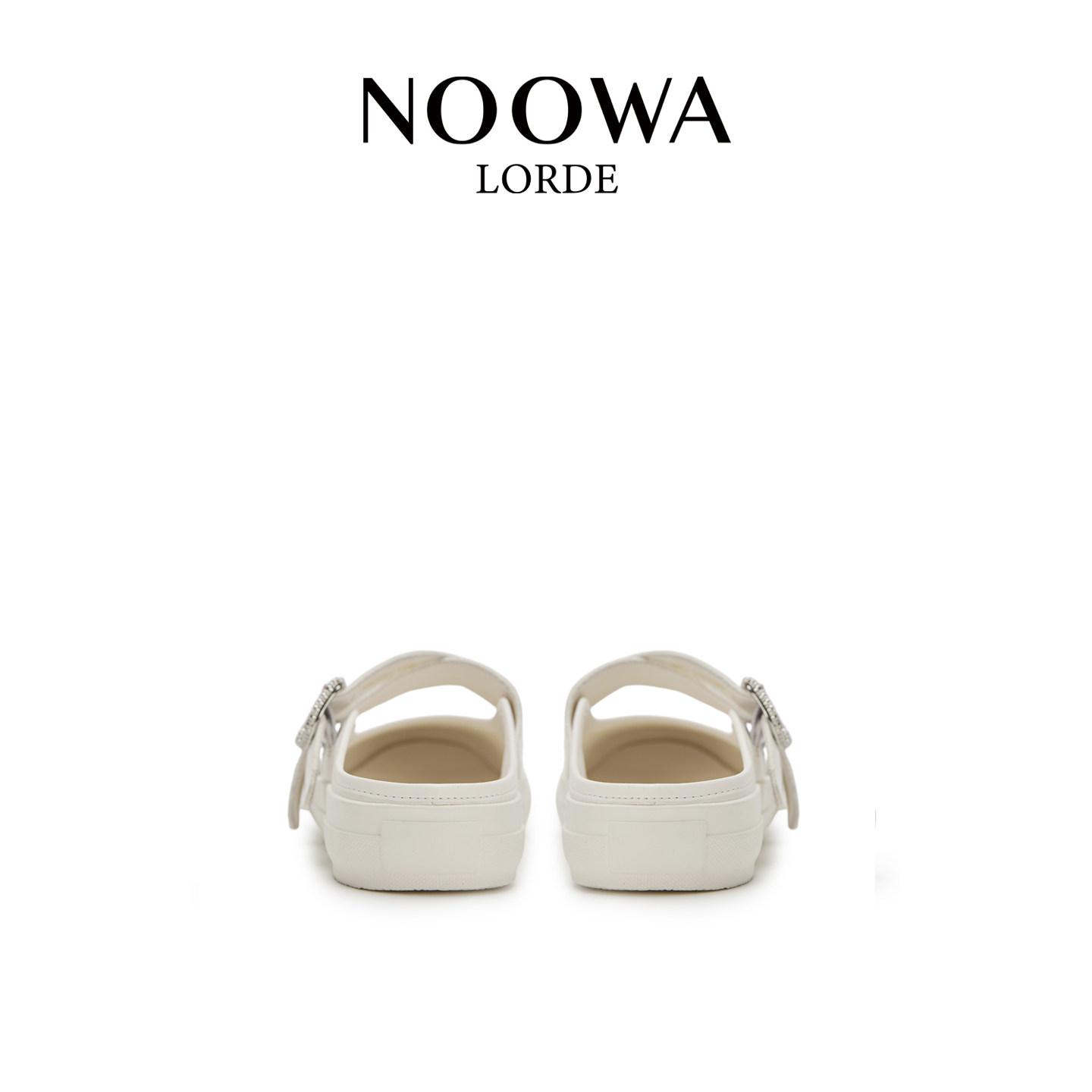 NOOWA设计师款真皮包头拖女2026春款水钻镂空平底轻便玛丽珍半拖,淘宝优惠券,粉丝福利购,淘宝优惠卷