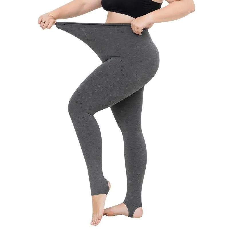 中厚内搭裤女精梳棉哑光春秋外穿不加绒踩脚连身裤黑色保暖卫生裤,淘宝优惠券,粉丝福利购,淘宝优惠卷