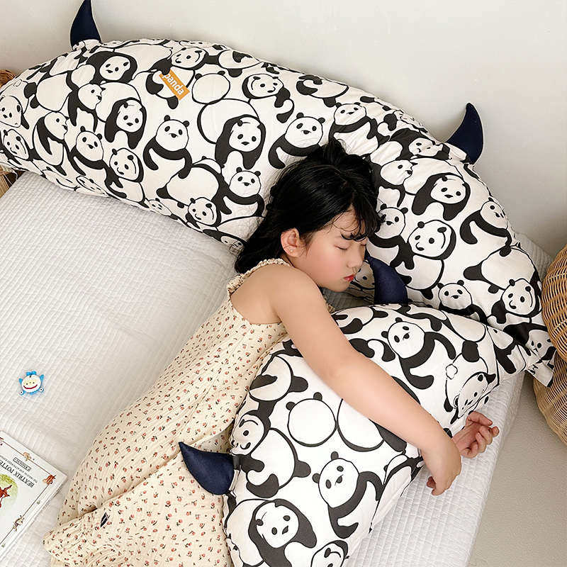 ins风小恶魔全棉靠枕榻榻米床头大靠背垫 纯棉可拆洗沙发牛角抱枕,淘宝优惠券,粉丝福利购,淘宝优惠卷