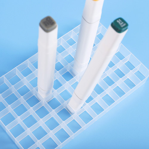 马克笔盒子收纳盒便携式大容量文具盒多功能塑料盒环保防水设计笔盒桌面工具箱全套 - 图1