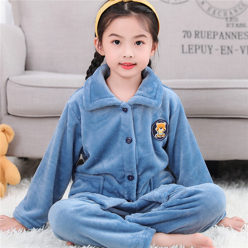 秋冬季儿童法兰绒睡衣女童宝宝男童家居服女孩加厚冬款男孩珊瑚绒,淘宝优惠券,粉丝福利购,淘宝优惠卷