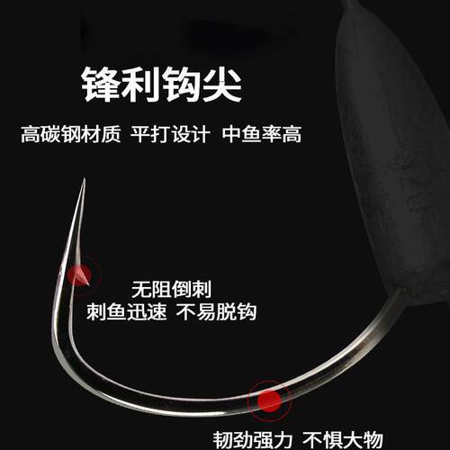 锚鱼专用钩三爪锚钩锚鱼钩三本大号特大矛垂钓鲢鱼鲢鳙套装防挂底 - 图2