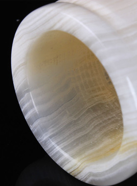 巴基斯坦天然玉石笔筒玉雕摆件办公室居家摆设玉石笔筒玉器小花瓶