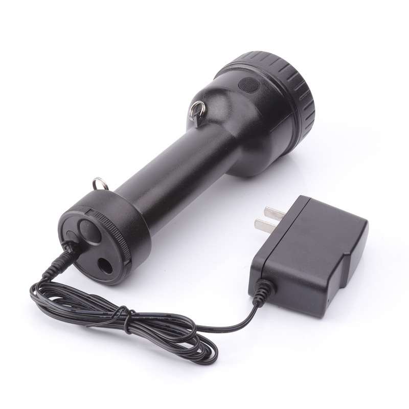 RW5100固态高能强光电筒充电带尾灯应急照明防静电手电筒RW5100A - 图1