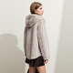 Light luxury warm hooded faux mink eco-friendly fur