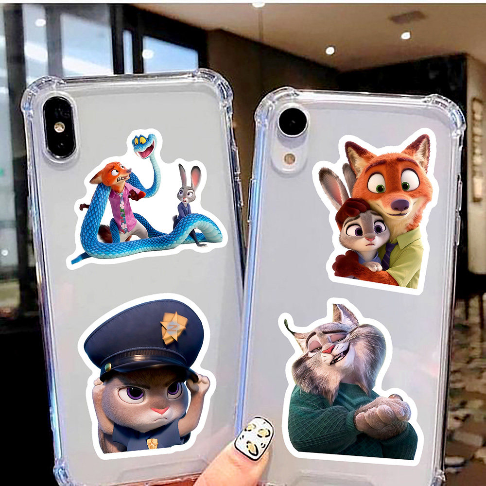 110张动画疯狂动物城2贴纸卡通可爱尼克朱迪精美周边贴画diy手账,淘宝优惠券,粉丝福利购,淘宝优惠卷