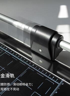 大型滚轮裁纸刀办公用切纸机裁纸器铁板推刀切纸器滚刀金属底盘