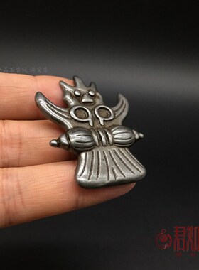 极速复古天铁托甲大鹏鸟挂件 西藏藏饰金刚杵铜大鹏W鸟吊坠项链配