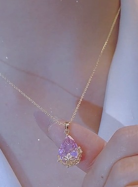 极速2022年新款潮爆款小水滴y项链设计感小众气质锁骨链不掉色吊