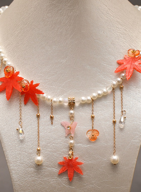 极速New Retro Autumn Maple Leaf Hairpins ClNips Hair Sticks