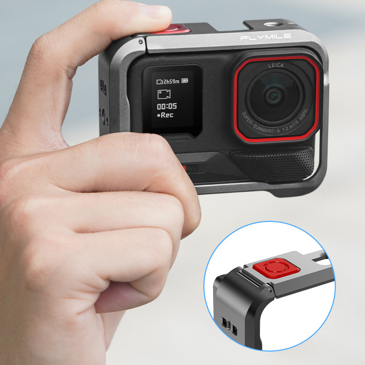 Flymile适用影石Insta360 Ace Pro2金属兔笼街拍手柄套装运动相机拓展边框保护壳磁吸快拆底座转接配件,淘宝优惠券,粉丝福利购,淘宝优惠卷