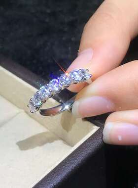 极速Fashion Simulation Diamond ASet Ring Moissanite Ring Wom