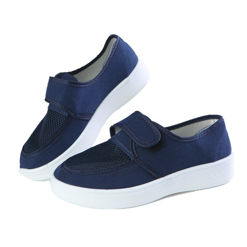 防静电鞋透气网面白色网鞋帆布面电子无尘洁净透气男女劳保工作鞋,淘宝优惠券,粉丝福利购,淘宝优惠卷