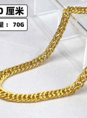 网红嘻哈大链子土豪男超粗项链塑料仿真直播道具社会人