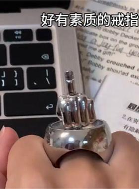 反对一切戒指热爱可旋转