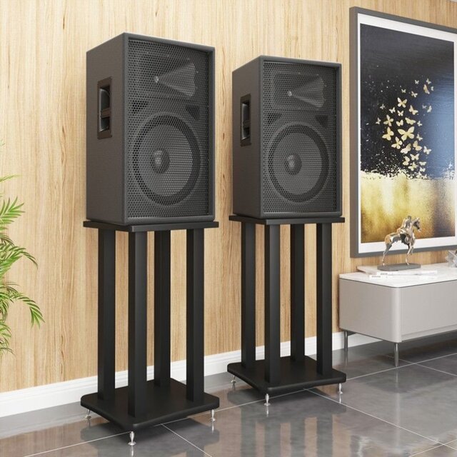 Audio tripod home professional speaker stand fever hifi audio and video equipment rack floor-standing bookshelf desktop audio stand