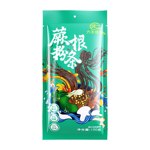 蕨根粉条四川0脂蕨根粉凉拌葛根粉条代餐袋装酸辣粉丝干粉带调料 - 图3
